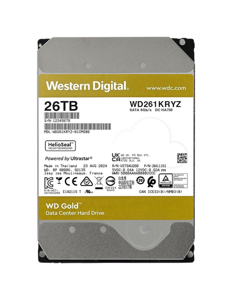 Unitate HDD Western Digital WD Gold, 3.5", 26 TB WD261KRYZ