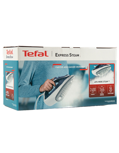Утюг Tefal FV2837E0, 2400Вт, Темно-синий