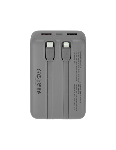 Acumulator extern Rivacase VA2612, 20000mAh, Argintiu