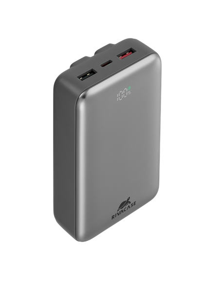 Acumulator extern Rivacase VA2612, 20000mAh, Argintiu