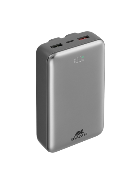 Acumulator extern Rivacase VA2612, 20000mAh, Argintiu