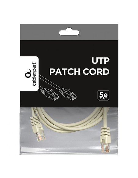 Патч-корд Cablexpert PP12-2M, CAT5e UTP, 2м, Серый Патч-корд Cablexpert PP12-2M, CAT5e UTP, 2м, Серый