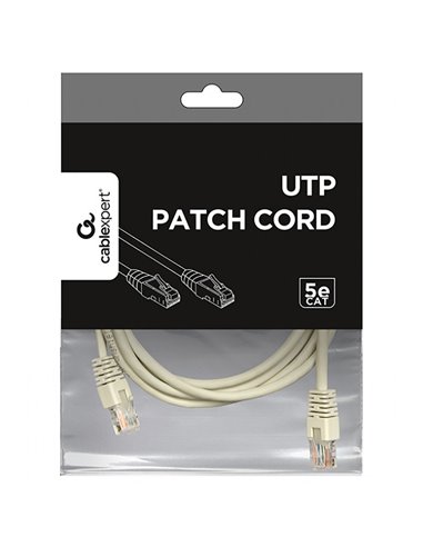 Патч-корд Cablexpert PP12-2M, CAT5e UTP, 2м, Серый