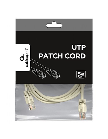 Патч-корд Cablexpert PP12-2M, CAT5e UTP, 2м, Серый Патч-корд Cablexpert PP12-2M, CAT5e UTP, 2м, Серый