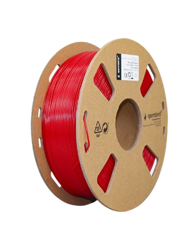 Filament pentru imprimantă 3D Gembird 3DP-PETG1.75-01-R, PETG, Roșu, 1.75 mm, 1 kg