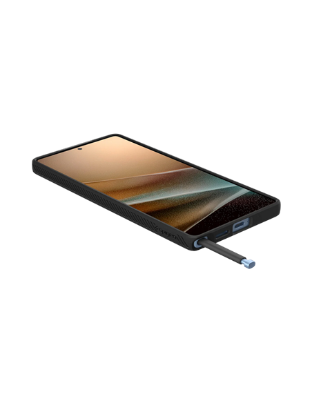 Husă Spigen Liquid Air pentru Samsung Galaxy S25 Ultra, Negru mat Husă Spigen Liquid Air pentru Samsung Galaxy S25 Ultra, Negru mat