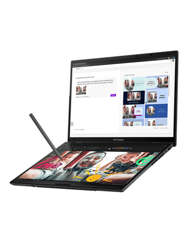 Laptop 14" ASUS Zenbook DUO OLED UX8406CA, Inkwell Gray, Intel Core Ultra 9 285H, 32GB/2048GB, Windows 11 Home