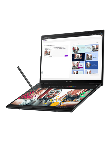 Ноутбук 14" ASUS Zenbook DUO OLED UX8406CA, Inkwell Gray, Intel Core Ultra 9 285H, 32Гб/2048Гб, Windows 11 Home Ноутбук 14" ASUS Zenbook DUO OLED UX8406CA, Inkwell Gray, Intel Core Ultra 9 285H, 32Гб/2048Гб, Windows 11 Home