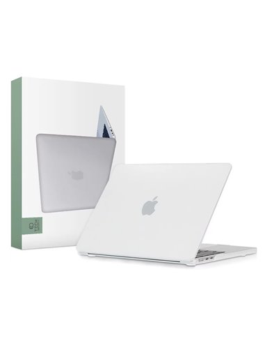 Husă pentru laptop Tech Protect Smartshell Macbook Air 13 (2022), 13.6", Policarbonat, Matte Clear