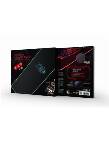 Mouse Pad pentru jocuri Gembird MP-GAMELED, Large, Negru