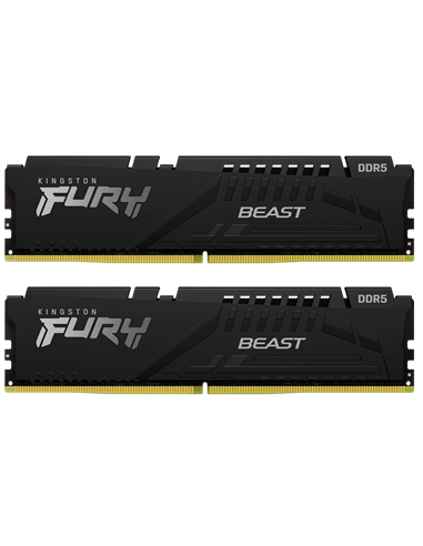 Memorie RAM Kingston FURY Beast, DDR5 SDRAM, 6400 MHz, 64GB, KF564C32BBEK2-64