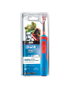 Электрическая зубная щетка Braun Oral-B Kids D100 StarWars, Голубой | Красный 2