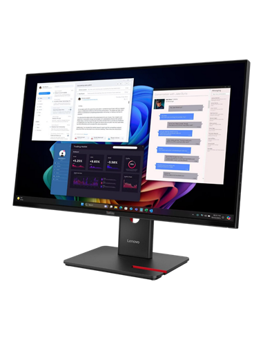 27" Монитор Lenovo ThinkVision T27UD-40, IPS 3840x2160 4K UHD, Чёрный
