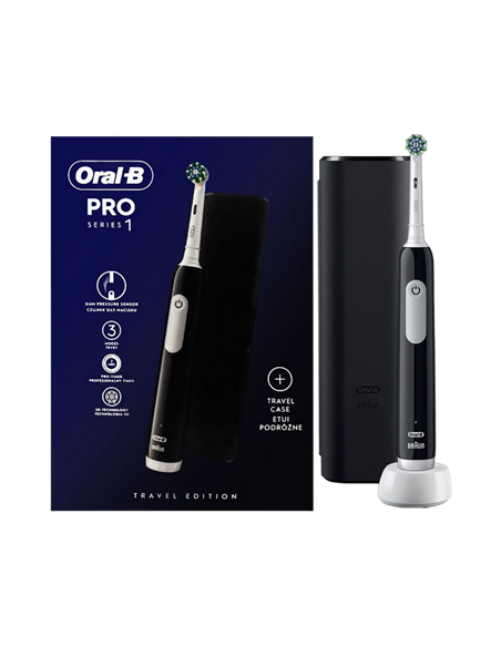 Электрическая зубная щетка Braun Oral-B Pro 1, Чёрный