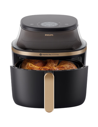 Аэрофритюрница Philips NA332/00, Черный | Золотистый