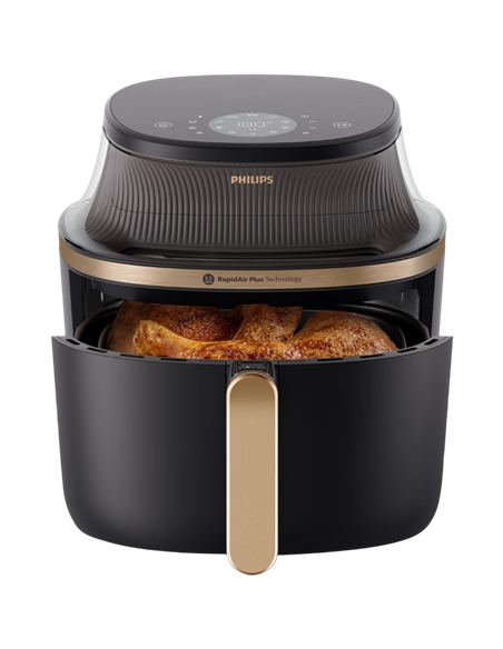 Аэрофритюрница Philips NA332/00, Черный | Золотистый