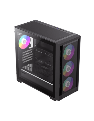 Carcasă PC Gamemax Defender MB, Mini-Tower, Fără PSU, Negru