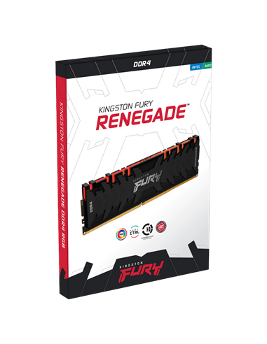 Оперативная память Kingston FURY Renegade RGB, DDR4 SDRAM, 3200 МГц, 16Гб, KF432C16RBAK2/16