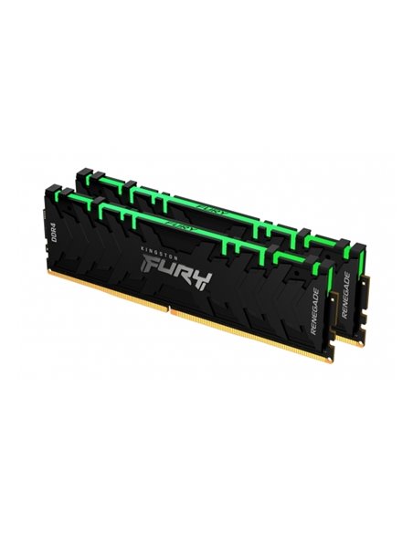 Оперативная память Kingston FURY Renegade RGB, DDR4 SDRAM, 3200 МГц, 16Гб, KF432C16RBAK2/16