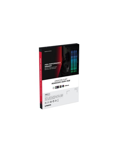 Оперативная память Kingston FURY Renegade RGB, DDR4 SDRAM, 3200 МГц, 16Гб, KF432C16RBAK2/16