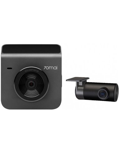 Set DashCam față și spate 70mai Dash Cam A400, 2560x1440, Gri