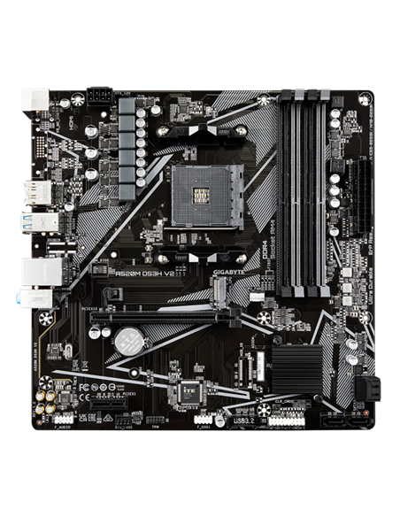 Placă de bază Gigabyte A520M DS3H V2, AM4, AMD A520, Micro-ATX