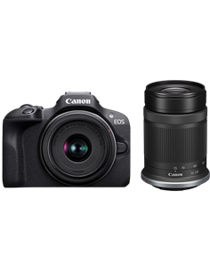 Aparat Foto Mirrorless Canon EOS R100 & RF-S 18-45mm f/4.5-6.3 IS STM & RF-S 55-210mm f/5-7.1 IS STM KIT