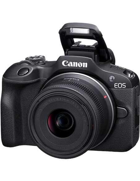 Aparat Foto Mirrorless Canon EOS R100 & RF-S 18-45mm f/4.5-6.3 IS STM & RF-S 55-210mm f/5-7.1 IS STM KIT