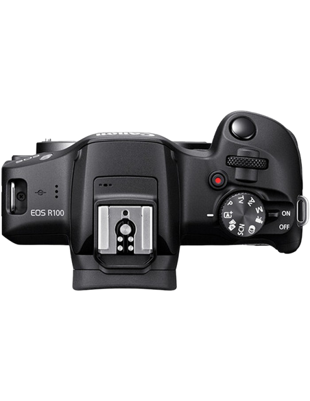 Aparat Foto Mirrorless Canon EOS R100 & RF-S 18-45mm f/4.5-6.3 IS STM & RF-S 55-210mm f/5-7.1 IS STM KIT
