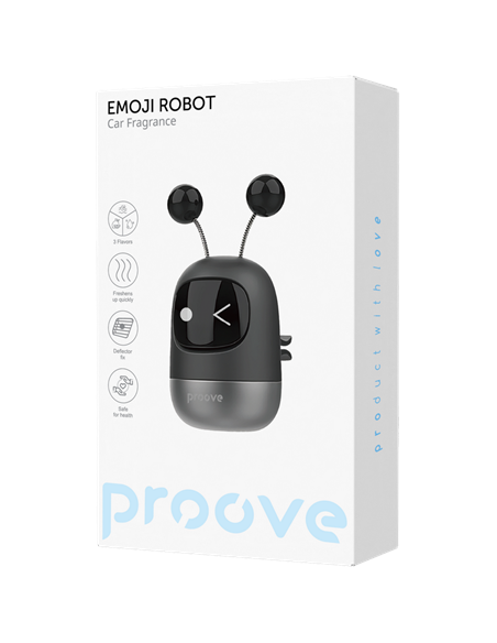 Ароматизатор для авто Proove Emoji Robot Playful, Чёрный