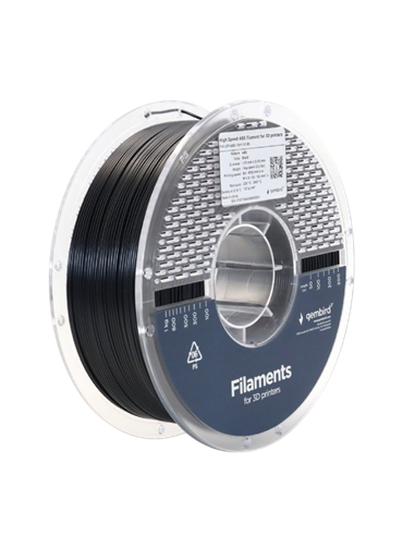 Filament pentru imprimantă 3D Gembird 3DP-ABS1.75HY-01-BK, ABS, Negru, 1.75 mm, 1kg