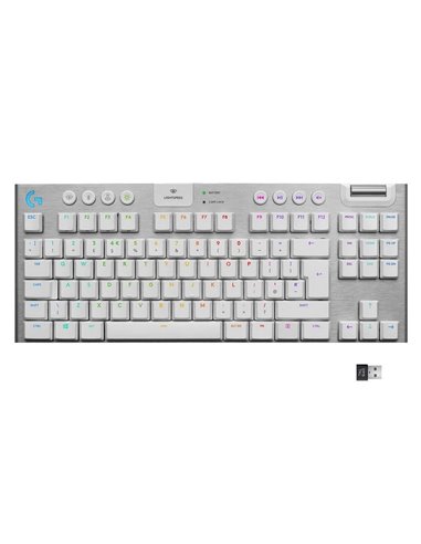 Tastatură Logitech G915 TKL, Fără fir, Alb