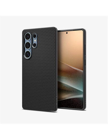 Husă Spigen Liquid Air pentru Samsung Galaxy S25, Negru mat