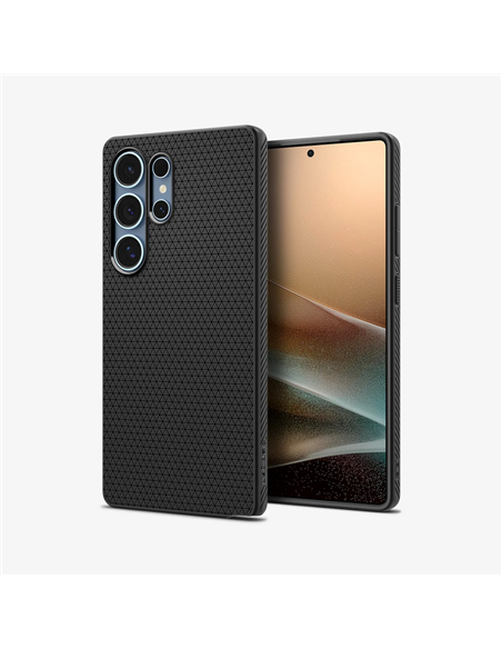 Чехол Spigen Liquid Air для Samsung Galaxy S25, Матовый черный Чехол Spigen Liquid Air для Samsung Galaxy S25, Матовый черный