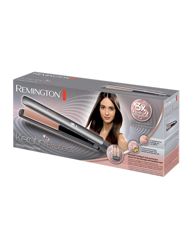 Placă de îndreptat părul Remington Keratin Protect S8598, Gri