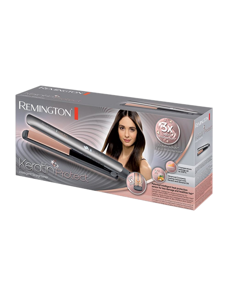 Placă de îndreptat părul Remington Keratin Protect S8598, Gri