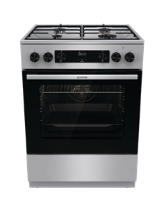 Комбинированная плита Gorenje GKS6C70XJ, Нержавеющая сталь