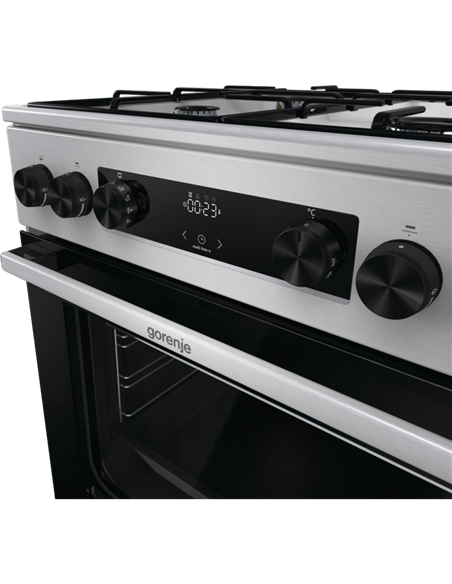 Комбинированная плита Gorenje GKS6C70XJ, Нержавеющая сталь Комбинированная плита Gorenje GKS6C70XJ, Нержавеющая сталь