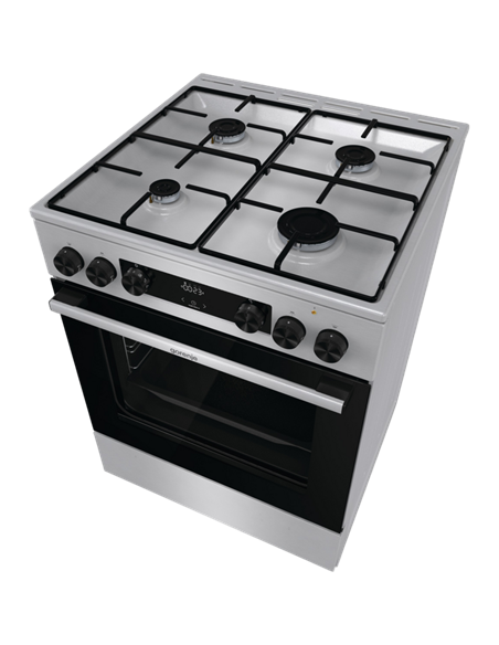 Aragaz Mixt Gorenje GKS6C70XJ, Oțel inoxidabil