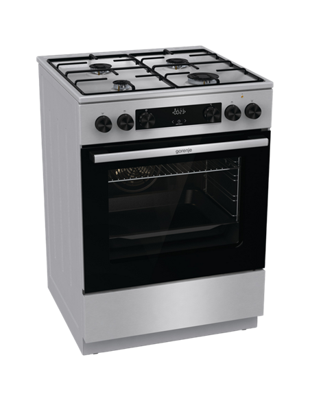 Комбинированная плита Gorenje GKS6C70XJ, Нержавеющая сталь Комбинированная плита Gorenje GKS6C70XJ, Нержавеющая сталь