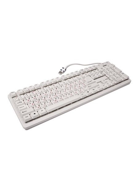 Keyboard SVEN Standard 301, Classic layout, Splash proof, Calculator key, 1.5m, USB, EN/RU, White Keyboard SVEN Standard 301, Classic layout, Splash proof, Calculator key, 1.5m, USB, EN/RU, White