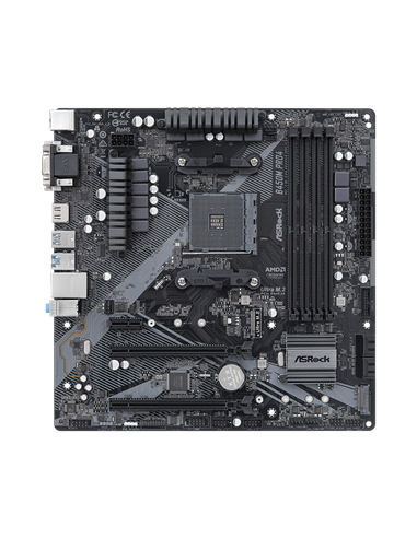 Placă de bază ASRock B450M PRO4 R2.0, AM4, AMD B450, Micro-ATX