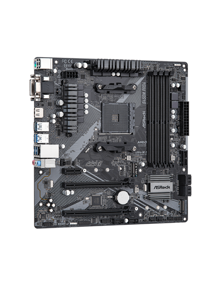 Placă de bază ASRock B450M PRO4 R2.0, AM4, AMD B450, Micro-ATX