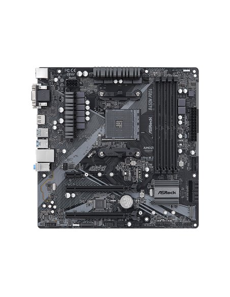 Материнская плата ASRock B450M PRO4 R2.0, AM4, AMD B450, Micro-ATX