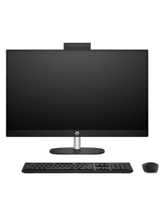 Computer All-in-One HP 27-cr0042ci, 27", AMD Ryzen 5 7520U, 16GB/512GB, FreeDOS, Negru