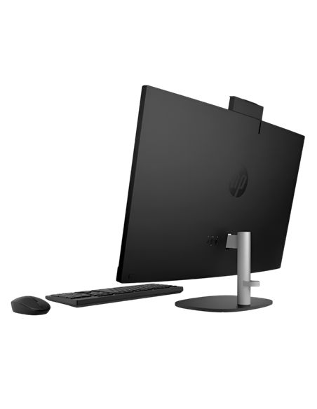 Computer All-in-One HP 27-cr0042ci, 27", AMD Ryzen 5 7520U, 16GB/512GB, FreeDOS, Negru