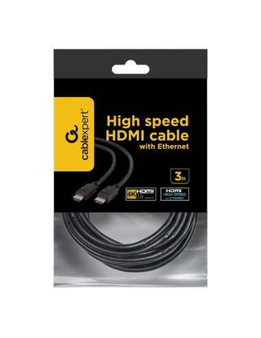 Cable Video Gembird CC-HDMI4-10, HDMI (M) - HDMI (M), 3m, Negru