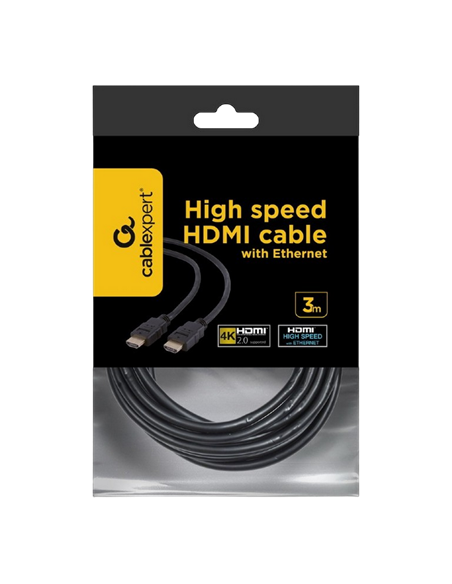 Cable Video Gembird CC-HDMI4-10, HDMI (M) - HDMI (M), 3m, Negru