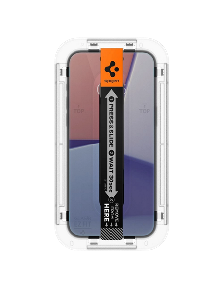 Защитное стекло Spigen iPhone 15 Pro Max EZ FIT Privacy, Прозрачный Защитное стекло Spigen iPhone 15 Pro Max EZ FIT Privacy, Прозрачный