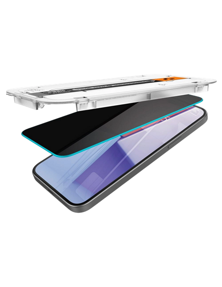 Защитное стекло Spigen iPhone 15 Pro Max EZ FIT Privacy, Прозрачный Защитное стекло Spigen iPhone 15 Pro Max EZ FIT Privacy, Прозрачный